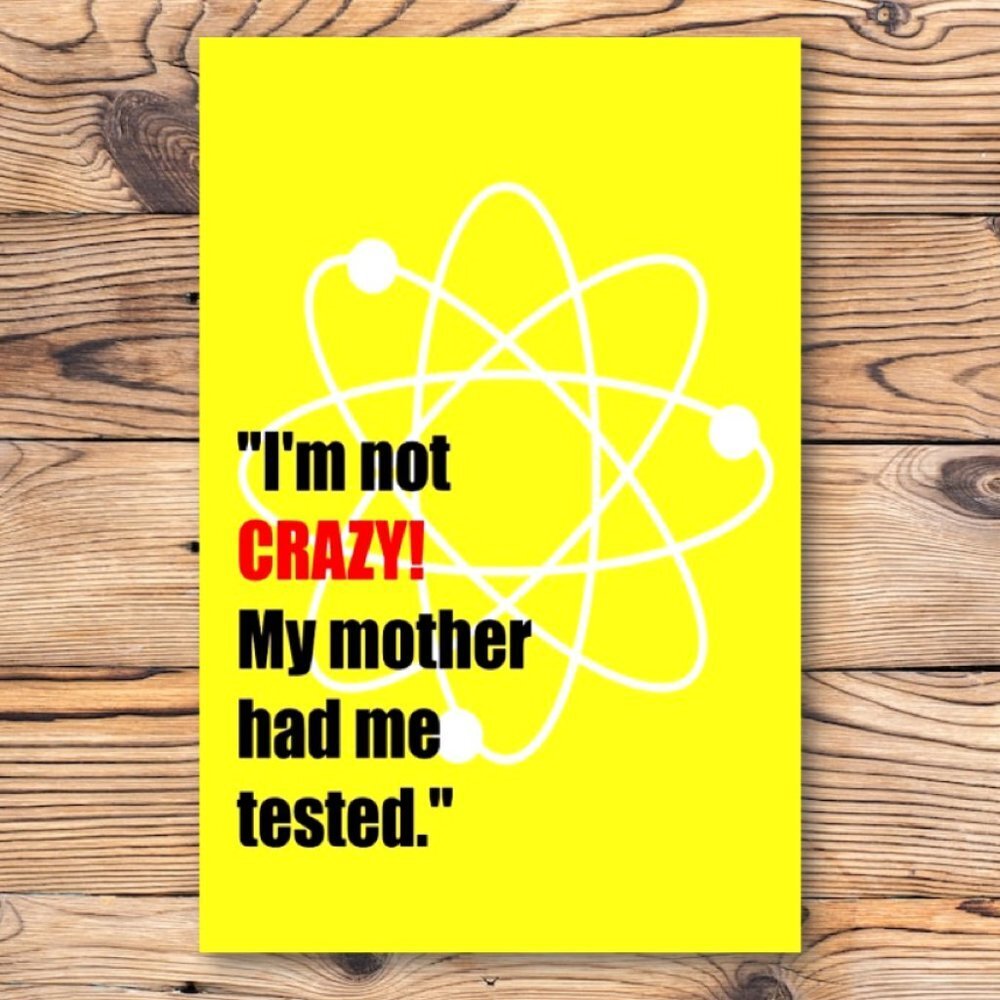 The Big Bang‎ Theory Sheldon Cooper Quote Refrigerator Locker Fridge Magnet